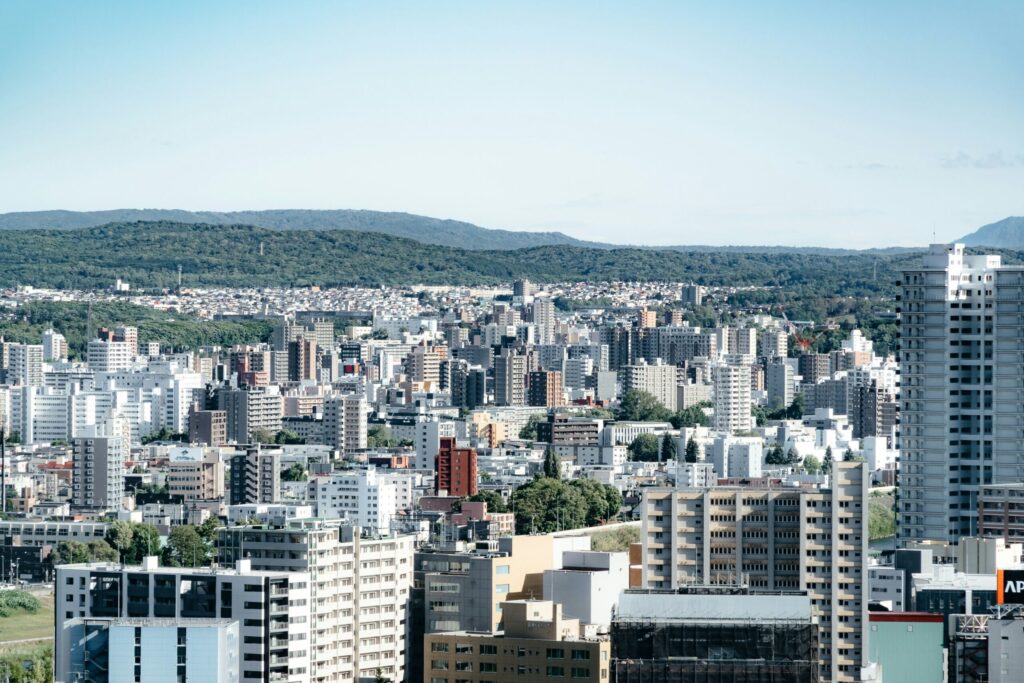 札幌市内の景色